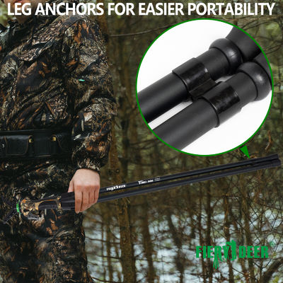 Adjustable Aluminium Hunting Staff With Detachable Head For Outdoor Activities